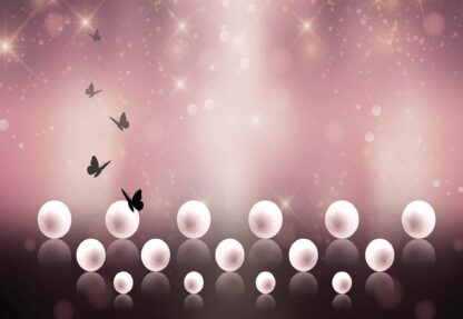 Luxury Pearls And Butterflies Pink(10058WM) - Image 2
