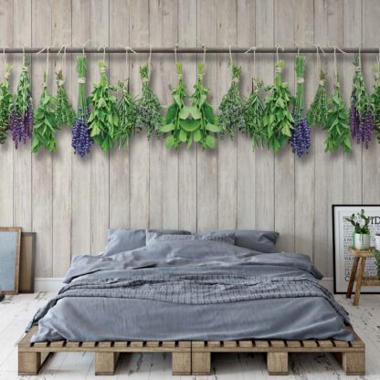 Vintage Chic Wood Planks And Herbs(10059WM)