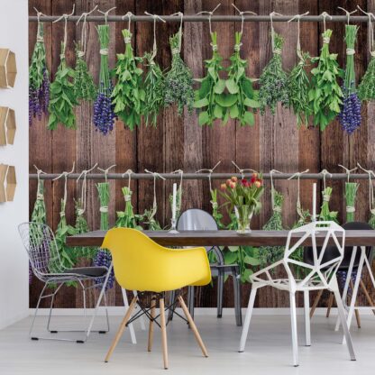 Vintage Chic Wood Planks And Herbs(10060WM)