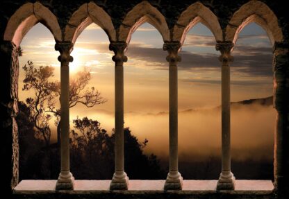 Mountain Sunrise Stone Archway View(10139WM) - Image 2