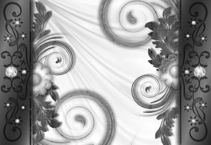 Grey Swirls Ornamental Design(10209WM) - Image 2