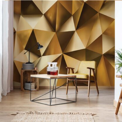 3D Gold Polygon Texture(10223WM)