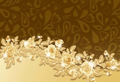 Luxury Ornamental Brown And Gold Design(10375WM) - Image 2
