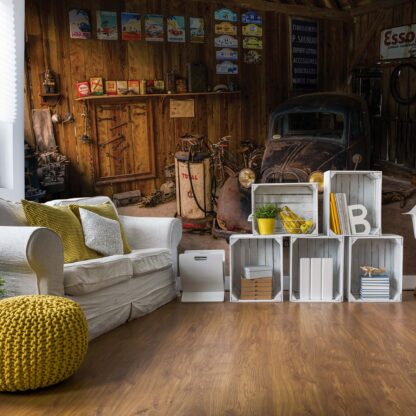 Vintage Car Dusty Garage(10518WM)