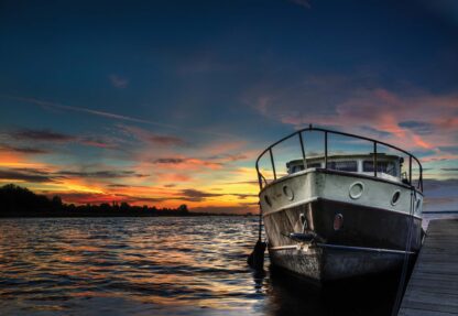 Boat At Sunset Coastal(10520WM) - Image 2