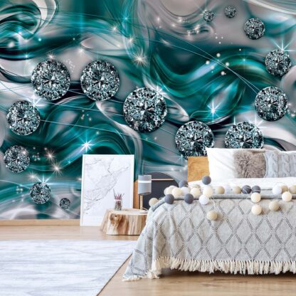 Luxury Ornamental Design Diamonds Turquoise(10578WM)