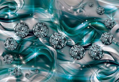 Luxury Ornamental Design Diamonds Turquoise(10578WM) - Image 2