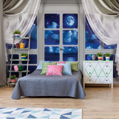 3D Door View Dreamy Night Sky(10625WM)