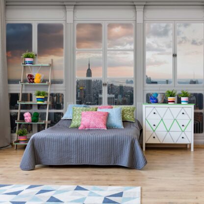3D Door View New York City Skyline(10640WM)