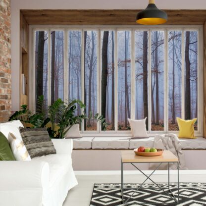 3D Window View Misty Forest(10668WM)