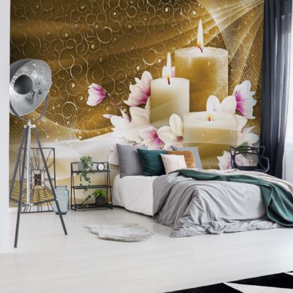 Gold Spa Candles(10674WM)
