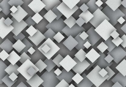3D Squares Grey(10683WM) - Image 2