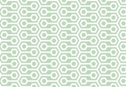 Green Geometric Retro Pattern(10697WM) - Image 2