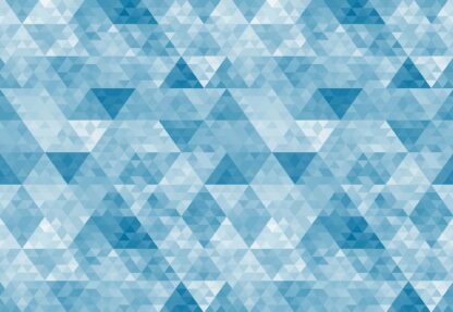 Modern Geometric Triangle Design Blue(10785WM) - Image 2