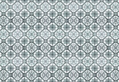 Vintage Tiles Pattern Blue(10800WM) - Image 2
