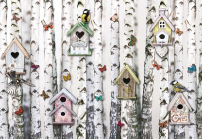 Birch Trees And Birdhouses Vintage Chic(10950WM) - Image 2
