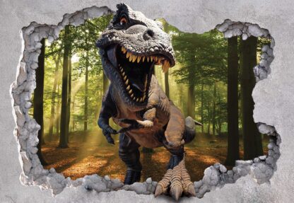 Dinosaur 3D Jumping Out Of Hole In Wall(11034WM) - Image 2