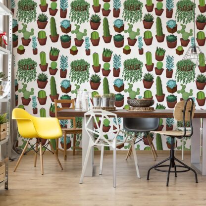 Modern Cactus Pattern(11071WM)