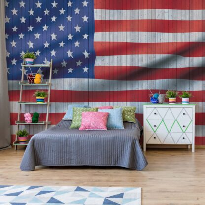 Rustic American Flag Usa(1108WM)