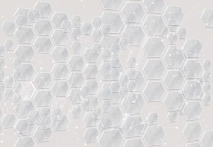Modern 3D Grey Hexagonal Pattern(11205WM) - Image 2