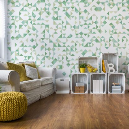 Modern Geometric Pattern Green(11213WM)