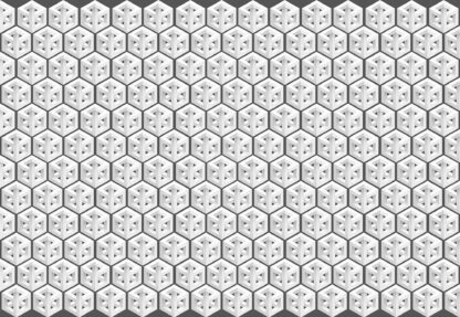 Modern 3D White And Grey Cube Pattern(11226WM) - Image 2