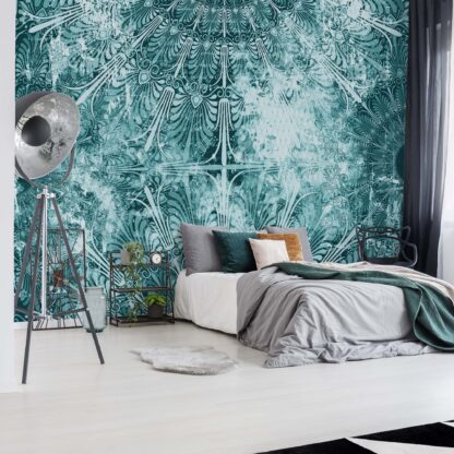 Blue Turquoise Vintage Grunge Design(11227WM)