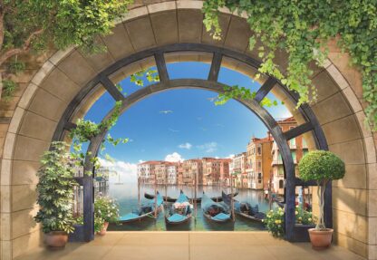 Venice Gondolas Archway View(11511WM) - Image 2