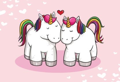 Love Unicorns Pink(11585WM) - Image 2