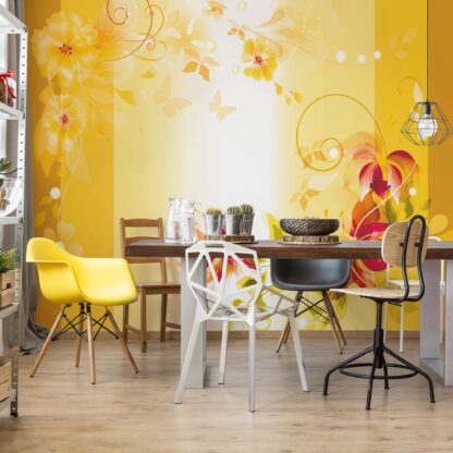 Floral Design Yellow(1164WM)