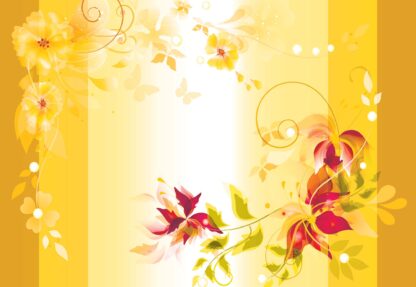 Floral Design Yellow(1164WM) - Image 2