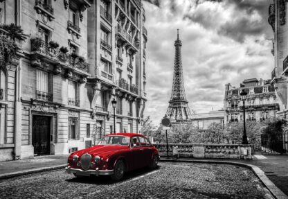 Black And White Red Car Paris(11674WM) - Image 2
