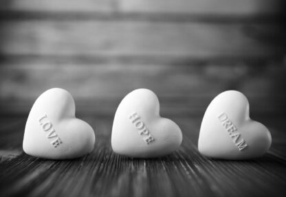 3 Hearts Black And White(11718WM) - Image 2