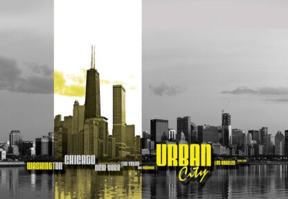 City Skyline Yellow(1174WM) - Image 2