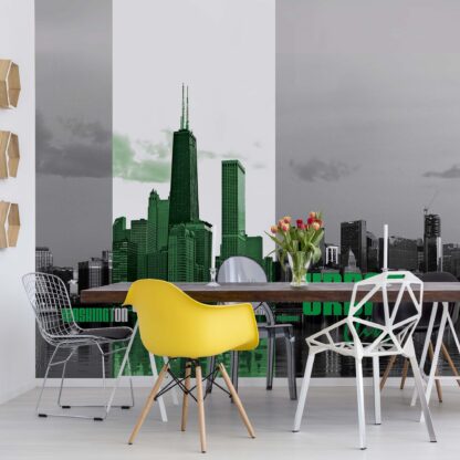 City Skyline Green(1175WM)