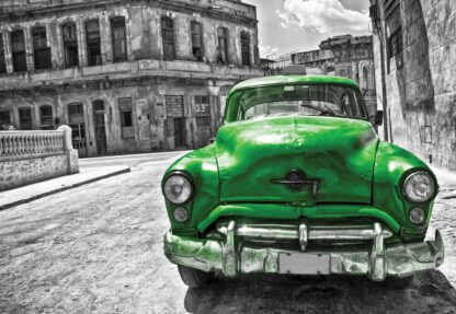 Vintage Car Cuba Havana Green(1180WM) - Image 2