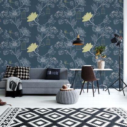 Vintage Blue Pattern(11917WM)