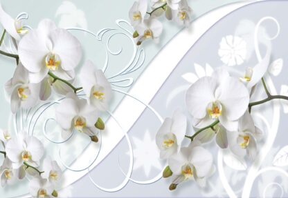Orchids Flowers Swirls(1206WM) - Image 2