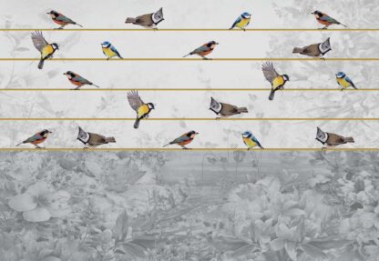Vintage Chic Birds And Floral Design(12062WM) - Image 2