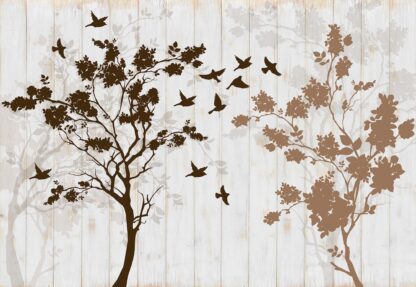 Modern Trees And Birds Silhouette(12066WM) - Image 2