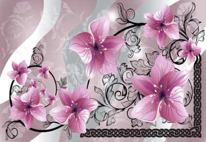 Flowers Floral Pattern Pink(1231WM) - Image 2