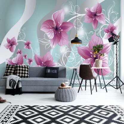 Flowers Floral Pattern Pink(1233WM)