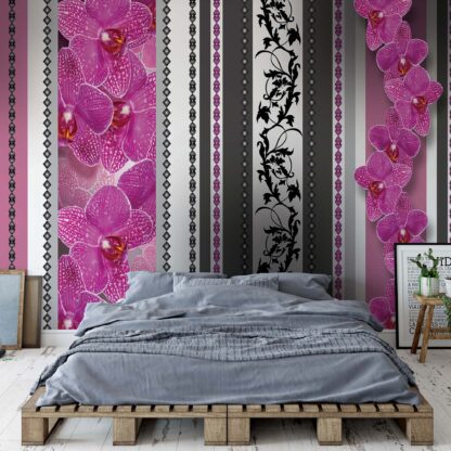 Luxury Floral Design Pink Orchids(1276WM)