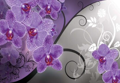 Modern Floral Design Purple Orchids(1280WM) - Image 2