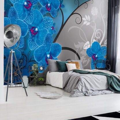 Modern Floral Design Blue Orchids(1281WM)