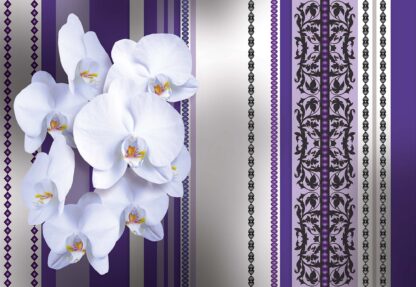 Luxury Floral Design Orchids Purple(1283WM) - Image 2