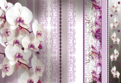 Luxury Floral Design Orchids Purple(1303WM) - Image 2