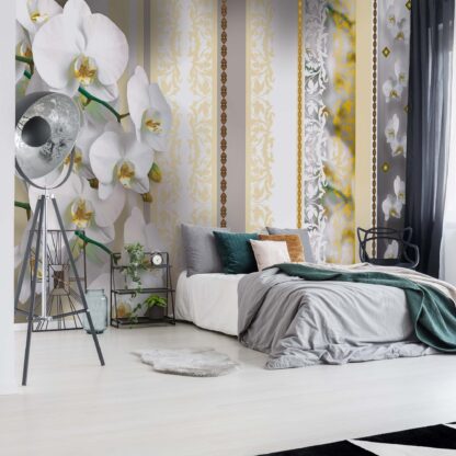 Luxury Floral Design Orchids Yellow(1304WM)