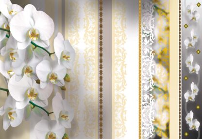 Luxury Floral Design Orchids Yellow(1304WM) - Image 2