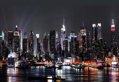 New York City Skyline At Night(1309WM) - Image 2